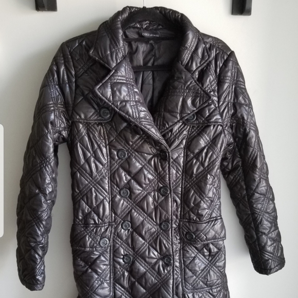 🧥COCO&TASHI BLACK PUFFER LONG COAT - Picture 2 of 12